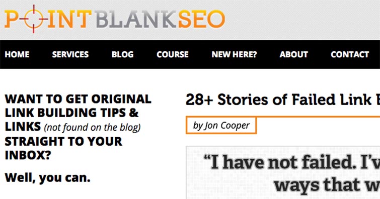 Blog de SEO en Inglés Point Blank