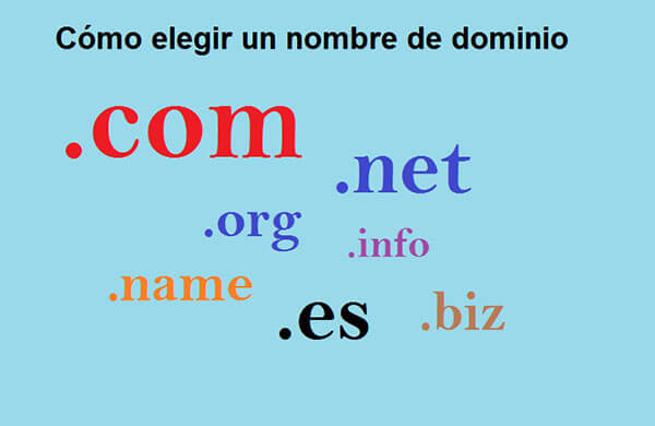 Cómo elegir un nombre de dominio