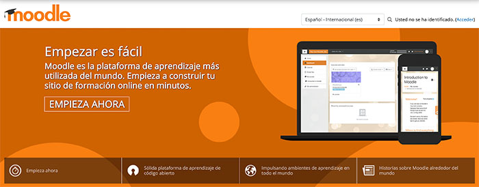 Diseño y desarrollo de webs con Moodle