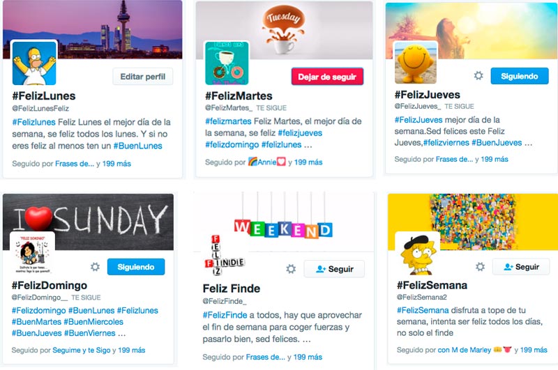 Cuentas twitter SEO