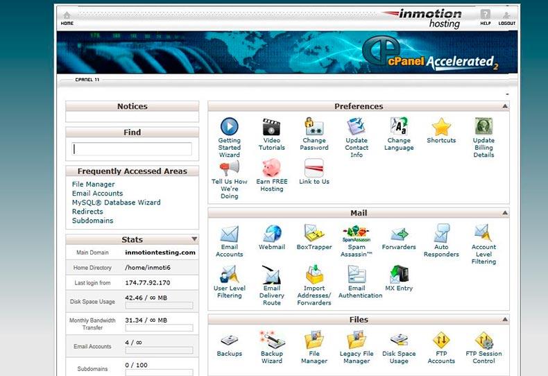Cpanel para servidores web