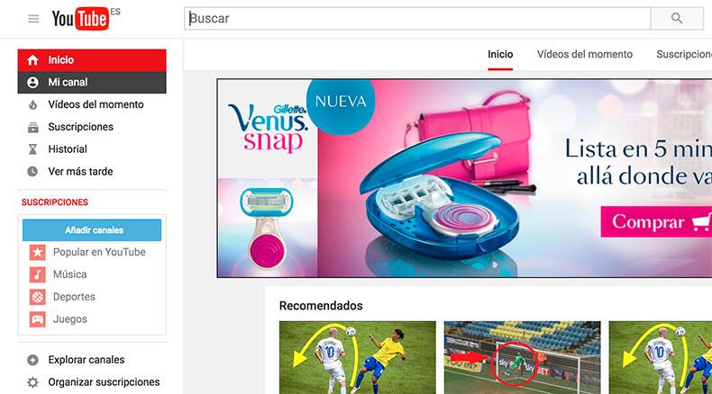 Abrir Canal Yotube