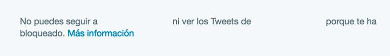 Bloqueo en Twitter