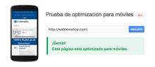 Prueba de optimización para móviles de Google